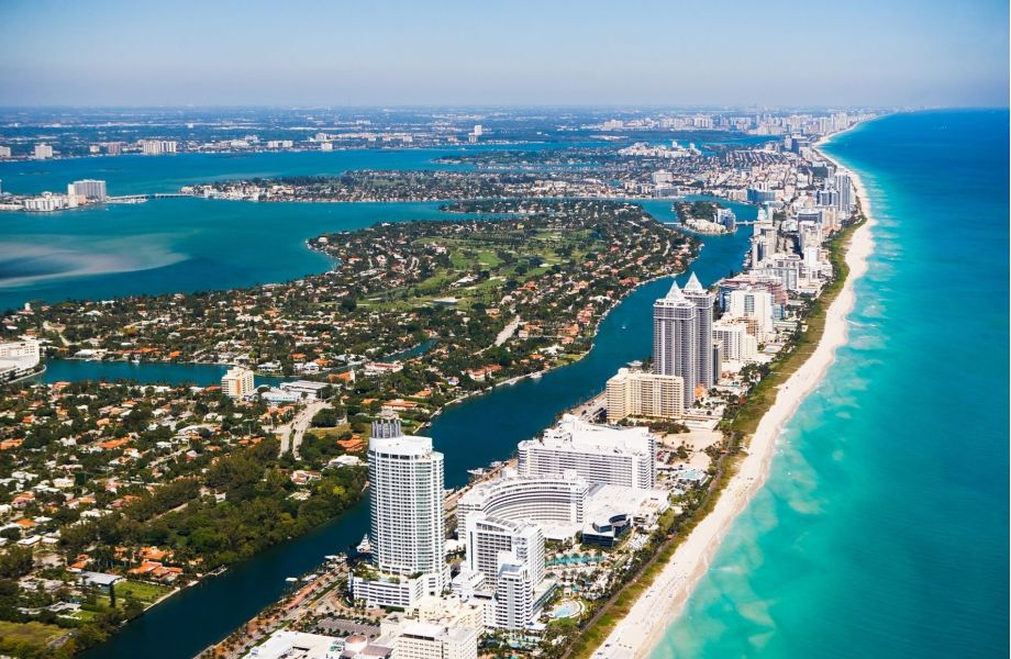 Aerial beach miami florida fe28757d