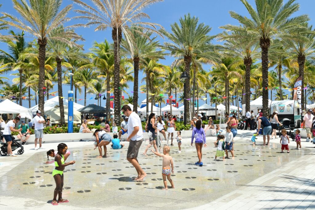 Great american beach party family activities